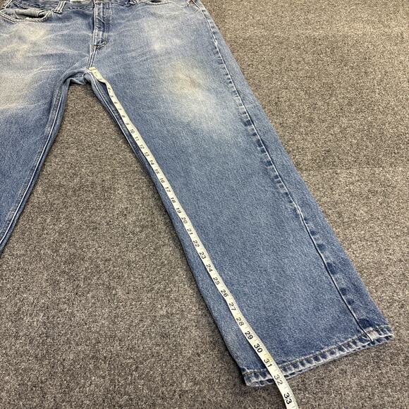 Carhartt Mens 42x32 Relaxed Fit B460 DVB Straight Rugged Work Jeans - Picture 8 of 9